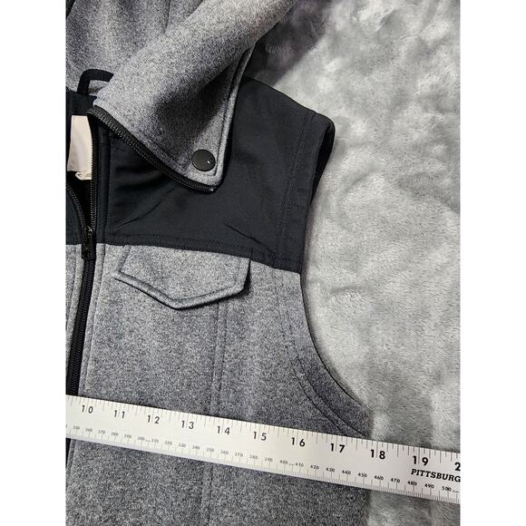 Burton DryRide Starr Vest Insulated Hooded Zip Up Vest Size L Gray Black Winter - Picture 7 of 9
